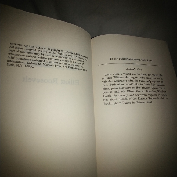 Murder at the Palace by Elliott Roosevelt 1988 GC - Picture 6 of 6